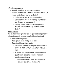 Oración compuesta