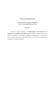 proyecto de resolución - Honorable Cámara de diputados de la