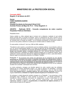 MINISTERIO DE LA PROTECCI&Oacute;N SOCIAL Concepto 46633