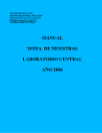 manual toma de muestras - ALACLIN AGASOCIACIÓN CHILENA