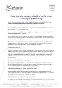 Cinco Formulas Para Que El Publico Confíe En Sus Estrategias De