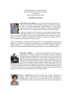 Emilio Álvarez Icaza Longoria es el Secretario Ejecutivo de la CIDH