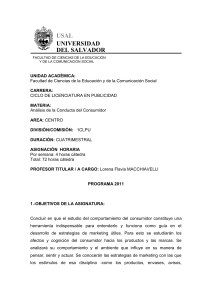 Análisis de la Conducta del Consumidor