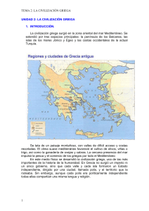 UNIDAD 2: LA CIVILIZACIÓN GRIEGA