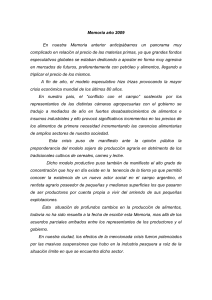 Memoria año 2009 - Banco de Alimentos Manos Solidarias