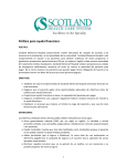 Política para ayuda financiera POLÍTICA: Scotland Memorial