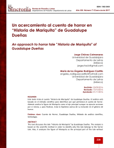 " Historia de Mariquita" of Guadalupe Dueñas