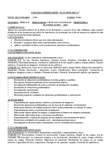 Física II - Mod. Cs. Naturales - Colegio Gobernador Juan José Silva