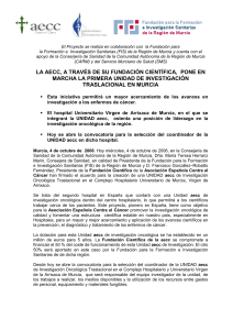 La AECC, a través de su Fundación Científica, pone en