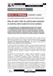 NOTA DE PRENSA 01 Junta de Castilla y León CONSEJERÍA DE