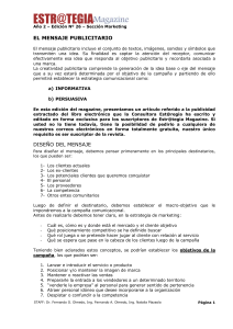 El Mensaje Publicitario