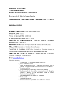 CV - Revista Caribeña de Ciencias Sociales