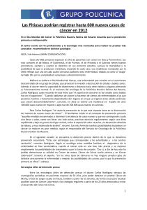 1) Hoy se celebra el Día Mundial del Cáncer, una enfermedad que