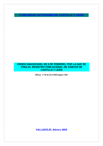 Primera. - Salud de Castilla y Le&oacute;n