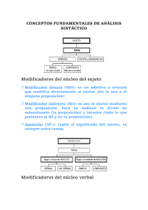 CONCEPTOS FUNDAMENTALES DE ANÁLISIS SINTÁCTICO