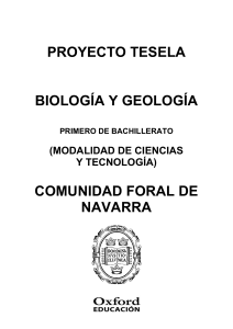 Programación Tesela Biología y Geología 1º Bach. Comunidad