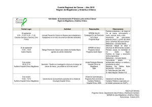 Comité Regional de Cáncer – Año 2015 Región de Magallanes y
