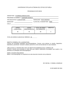 OTORRINOLARINGOLOGIA