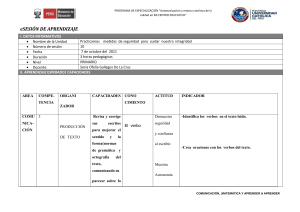 eSESIÓN DE APRENDIZAJE