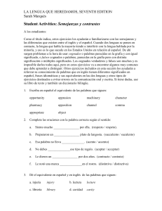 LA LENGUA QUE HEREDAMOS, SEVENTH EDITION Sarah