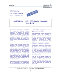 argentina: ¿crisis económica y cambio político?