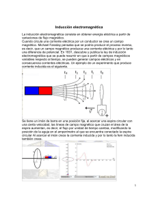 Inducción electromagnética La inducción electromagnética consiste