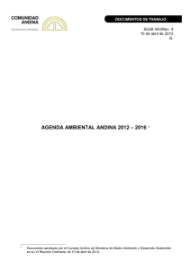 agenda ambiental andina