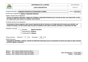 Carta Descriptiva