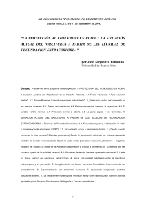 LA PROTECCIÓN AL CONCEBIDO EN ROMA Y