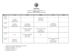 horario de clases / primer año / primer semestre del 2011