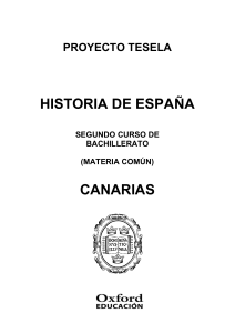 Programación Tesela Historia de España 2º Bach. Canarias