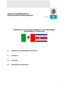 Relaciones comerciales México- Costa Rica - Inicio