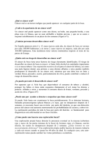 &iquest;Qu&eacute; es c&aacute;ncer oral