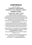 CONFERENCIA Entrada Libre y Gratuita “APRENDER A