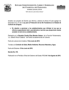 10 de Junio de 2015 - Congreso de Coahuila