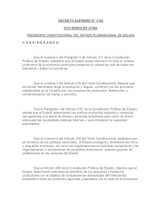 DECRETO SUPREMO N&deg; 1163