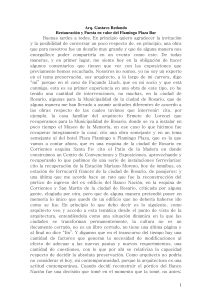 Disertación Arq. Gustavo Redondo