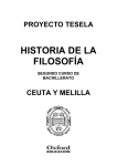 Programación Tesela Historia de la Filosofía 2º Bach. Ceuta y Melilla