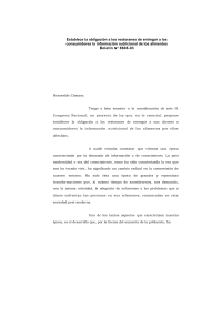 Establece la obligación a los restoranes de entregar a los