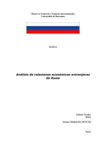 Análisis - Master en Comercio y Finanzas Internacionales