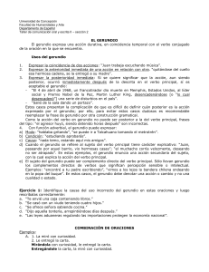 el gerundio - Universidad de Concepción