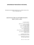 Documento General de la LIE - Licenciatura en Intervención Educativa
