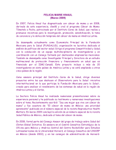 4 Felicia Knaul CV espa&ntilde;ol corto