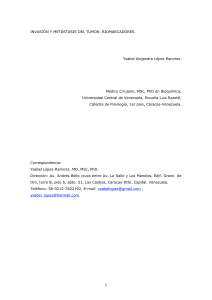 biomarcadores. - Caibco - Universidad Central de Venezuela