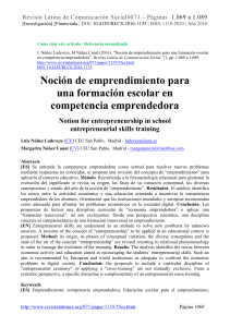 4. Resultado: enseñanza de la competencia emprendedora