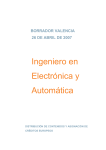Ingeniero en Electrónica y Automática