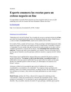 NEGOCIOS Experto enumera las recetas para un exitoso negocio