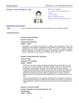 Perfil Laboral Pruebas y/o programador Nombre Victor Desiderio