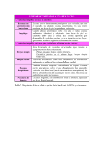 LESIONES CONFINADAS A UN ÁREA FACIAL