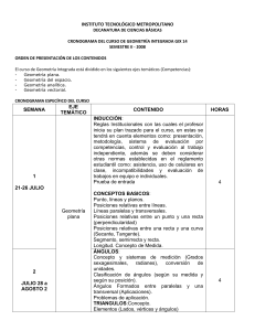 Descargar cronograma del curso Geometría Integrada